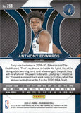 2020-21 Anthony Edwards Panini Prizm ROOKIE RC #258 Minnesota Timberwolves