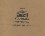 2026 Leaf Metal Football Hobby, 10 Box Case