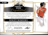 2022 Mikey Romero Leaf Trinity AUTOGRAPH PATCH ROOKIE 97/99 AUTO RC #PA-MR1 Boston Red Sox