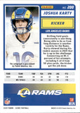 2025 Joshua Karty Panini Score AUTOGRAPH AUTO #200 Los Angeles Rams