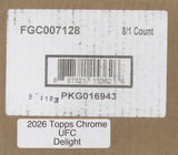 2026 Topps UFC Chrome Delight, 8 Box Case