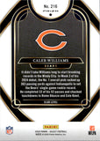 2024 Caleb Williams Panini Select CLUB LEVEL RED & YELLOW SHOCK PRIZM ROOKIE RC #216 Chicago Bears
