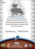 2007 Calvin Johnson Upper Deck Sweet Spot SWEEET SWATCH JERSEY #SS-CJ2 Detroit Lions 1