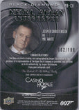 2024 Jesper Christensen as Mr. White Upper Deck Black Diamond James Bond 007 METAL ARRAY AUTOGRAPHS 62/199 AUTO #MA-CH Casino Royale