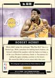 2015-16 Robert Horry Panini Gold Standard AU GOLD AUTOGRAPH 38/79 AUTO #AU-RH Los Angeles Lakers