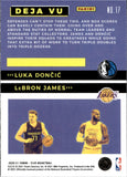 2020-21 Lebron James Luka Doncic Panini Flux DEJA VU #17 Los Angeles Lakers Dallas Mavericks