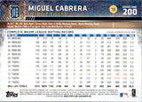 2015 Miguel Cabrera Topps SERIES 1 WEARING SUNGLASSES SP PHOTO VARIATION #200 Detroit Tigers