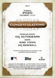 2022 Yohel Pozo Topps Gypsy Queen ROOKIE AUTOGRAPH RC AUTO #GQA-YP Texas Rangers