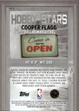 2025-26 Cooper Flagg Bowman CHROME HOBBY STARS ROOKIE RC #HS-3 Dallas Mavericks