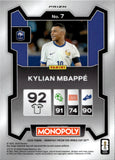 2026 Kylian Mbappe Panini Monopoly Prizm FIFA World Cup FOUR CORNERS GREEN SHIMMER PRIZM #7 FRANCE