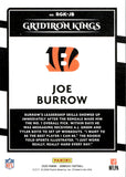 2020 Joe Burrow Panini Donruss ROOKIE GRIDIRON KINGS RC #RGK-JB Cincinnati Bengals 2