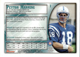1998 Peyton Manning Bowman ROOKIE RC #1 Indianapolis Colts