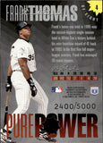 1996 Frank Thomas Donruss PURE POWER 2400/5000 #4 Chicago White Sox
