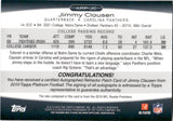 2010 Jimmy Clausen Topps Platinum AUTOGRAPH ROOKIE PATCH RC AUTO 2/200 #ARP-JC Carolina Panthers