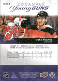 2023-24 Luke Hughes Upper Deck SERIES TWO UD CANVAS YOUNG GUNS ROOKIE RC #C213 New Jersey Devils