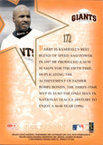 1998 Barry Bonds Donruss Leaf Anniversary GOLD LEAF STAR FRACTAL FOUNDATION 567/3999 #172 San Francisco Giants
