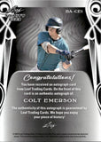 2023 Colt Emerson Leaf Trinity BRONZE ROOKIE AUTOGRAPH 83/99 RC AUTO #BA-CE1 Seattle Mariners