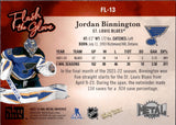 2022-23 Jordan Binnington Skybox Metal Universe FLASH THE GLOVE #FL-13 St. Louis Blues