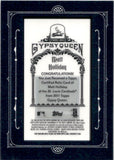 2011 Matt Holliday Topps Gypsy Queen FRAMED MINI RELIC GAME-USED JERSEY #FMRC-MH St. Louis Cardinals