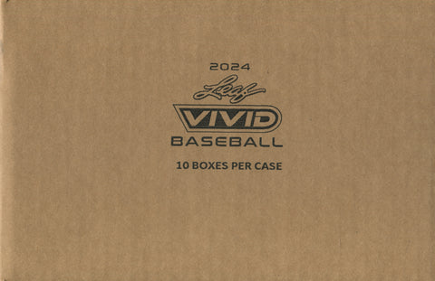 2024 Leaf Vivid Baseball Hobby, 10 Box Case