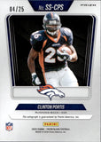 2025 Clinton Portis Panini Prizm Black SENSATIONAL SIGNATURES MOJO PRIZM AUTO 4/25 AUTOGRAPH #SS-CPS Denver Broncos
