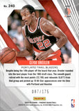 2023-24 Clyde Drexler Panini Phoenix GREEN LAZER 87/175 #240 Portland Trail Blazers