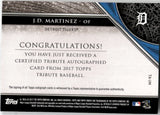 2017 J.D. Martinez Topps Tribute AUTOGRAPH GREEN 76/99 AUTO #TA-JM Detroit Tigers