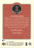 2007 Vladimir Guerrero Upper Deck UD Masterpieces CAPTURED ON CANVAS GAME-USED JERSEY #CC-VG Anaheim Angels