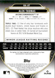 2022 Alek Thomas Topps Triple Threads AUTOGRAPH ROOKIE 11/75 AUTO RC #RA-AT Arizona Diamondbacks