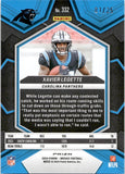2024 Xavier Legette Panini Mosaic WHITE MOSAIC PRIZM ROOKIE 1/25 RC #332 Carolina Panthers