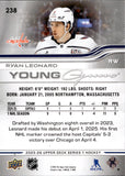 2025-26 Ryan Leonard Upper Deck Series 1 YOUNG GUNS ROOKIE RC #238 Washington Capitals
