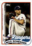 2023 Justin Verlander Max Scherzer Topps Archives DOUBLE HEADER 1989 DESIGN GREEN FOIL 67/99 #89DH Houston Astros Texas Rangers