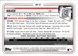 2020 Jordan Walker Bowman Draft CHROME 1ST BOWMAN #BD-57 St. Louis Cardinals 2