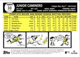 2024 Junior Caminero Topps Archives BLACK FOILBOARD ROOKIE RC #33 Tampa Bay Rays