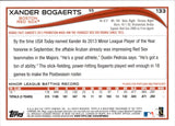 2014 Xander Bogaerts Topps FUTURE STARS SP PHOTO VARIATION #133 Boston Red Sox