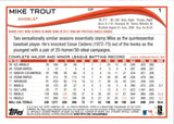 2014 Mike Trout Topps FUTURE STARS SP PHOTO VARIATION #1 Los Angeles Anaheim Angels