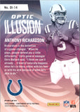 2023 Anthony Richardson Panini Contenders Optic OPTIC ILLUSION PRIZM ROOKIE RC #OI-14 Indianapolis Colts