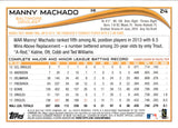 2014 Manny Machado Topps FUTURE STARS SP PHOTO VARIATION #24 Baltimore Orioles