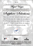 2023 Miguel Vargas Topps Chrome SAPPHIRE SELECTIONS ORANGE ROOKIE 13/25 RC #SS-19 Los Angeles Dodgers