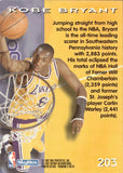 1996-97 Kobe Bryant SkyBox Premium ROOKIE RC #203 Los Angeles Lakers