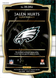2020 Jalen Hurts Panini Select DRAFT SELECTIONS MEMORABILIA RED PRIZM JERSEY ROOKIE RC #DS-JHU Philadelphia Eagles