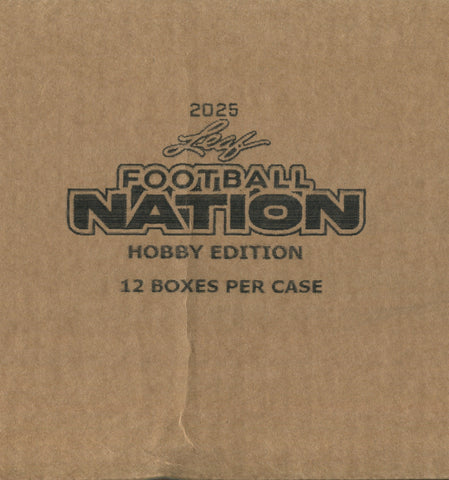 2025 Leaf Football Nation Hobby, 12 Box Case *RELEASES 11/21*