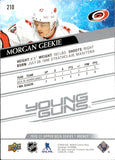 2020-21 Morgan Geekie Upper Deck SERIES ONE YOUNG GUNS ROOKIE RC #210 Carolina Hurricanes