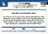 2025 Shohei Ohtani Topps Chrome ALL-STAR GAME REFRACTOR #ASGC-18 Los Angeles Dodgers