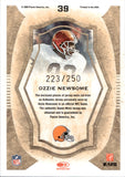 2009 Ozzie Newsome Donruss Threads GRIDIRON KINGS DUAL GAME-USED JERSEY 223/250 #39 Cleveland Browns