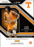 2021-22 Yves Pons Panini Prizm Draft Picks PENMANSHIP SILVER PRIZM ROOKIE AUTOGRAPH RC AUTO #CP-YPO Tennessee Volunteers