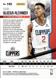 2018-19 Shai Gilgeous-Alexander Panini Chronicles Playoff ROOKIE RC #195 Los Angeles Clippers 2