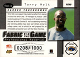 1999 Torry Holt Donruss Leaf Certified FABRIC OF THE GAME ROOKIE 208/1000 RC #FG49 St. Louis Rams