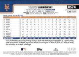 2025 Travis Jankowski Topps Update GOLD FOIL 33/50 #US74 New York Mets
