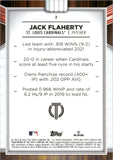 2022 Jack Flaherty Topps Tribute ORANGE 10/25 #2 St. Louis Cardinals